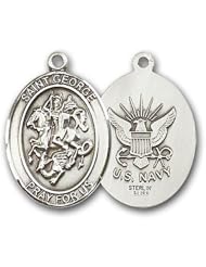 Sterling Silver St. George Navy Medal