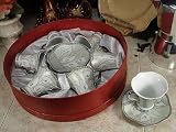 Baby Keepsake: 12pc Coffee set in Hat box Calli design - D`Lusso Collections