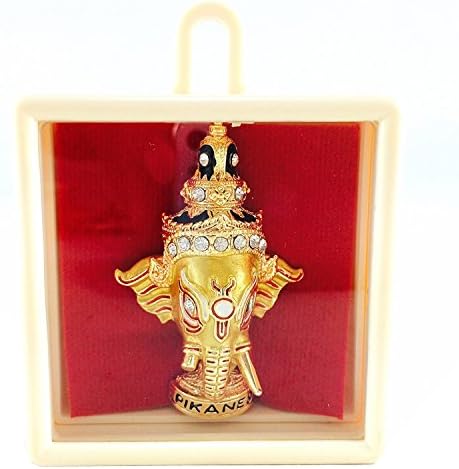 Elegant Crystals Gold Ganesha Pins Brooches Shirt Fashion Art Gift Souvenir