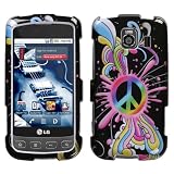 Peace Pop Phone Protector Faceplate Cover For LG LS670(Optimus S), Optimus U, VM670(Optimus V)