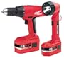 Milwaukee 0522-25 18 Volt 1/2-Inch Driver/Drill 0-450/1500 RPM, T-Handle, Two Batteries, Charger, Work Light & Case