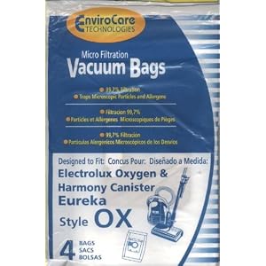 Electrolux, OX Vacuum Bags, 4 Pk. Fits 61320 EL200