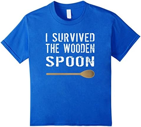 I Survived The Wooden Spoon A Wooden Spoon Survivor T-Shirt - Kids 10 - Royal Blue