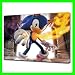 Sonic The Hedgehog ,HUGE Gallery Framed Canvas Art,Ready To Hang,NEW
