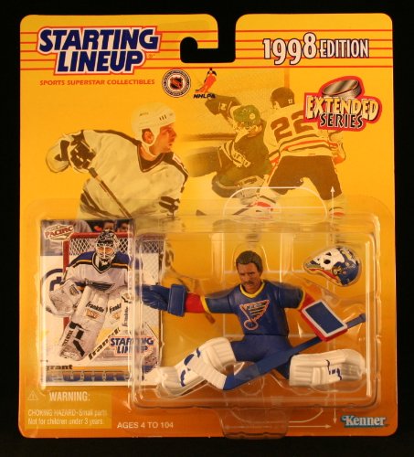 GRANT FUHR / ST. LOUIS BLUES 1998 NHL Starting Lineup Action Figure & Exclusive Collector Trading Card