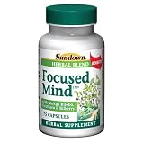 Focused Mind, Mental Clarity, Ginkgo Biloba Complex +Siberian Ginseng & Bilberry, Capsules, 75-Count Bottles (Pack of 3)