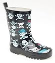 STORMWELLS SKULL & CROSS BONES PRINT KIDS WELLINGTON