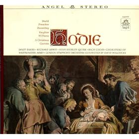 Vaughan Williams: Hodie, a Christmas Cantata (Lp Record S-36297) by  Vaughan Williams, David Willcocks, Janet Baker, Richard Lewis, and The Bach Choir and The Choristers of Westminster Abbey 