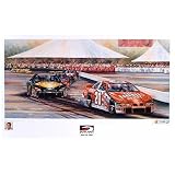 Aviation Auto Race Art Tony Stewart Sears Point Lithograph