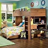 South Shore 3342-LOFT-SET Logik Sunny Pine Kids Loft Bedroom Collection