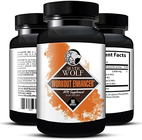 NO2 Workout Enhancer Nitric Oxide Pre-Workout Supplement L-Arginine Blend for Strength, Endurance, &amp; Recovery (30 Servings)