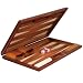 Backgammon Board Game Set Inlaid Wood Case 17''