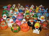 20 Assorted UNIQUE Mini RUBBER DUCKS/DUCKIES/ALL DIFFERENT/No Duplicates/HOLIDAYS/Sports/PARTY FAVORS