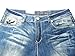 Jack David Womens Plus Size Distressed Ripped Destroy Blue Denim Jeans Skinny Bootcut Pants