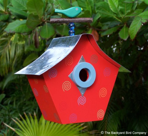 Rossos International Retro Birdhouse Swirls