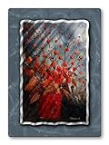 IMAGE OF 32x23 Pol Ledent prairie field metal wall art, modern home decor, metal wall sculpture, contemporary wall art