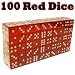 Block of 100 Translucent 16mm Casino Dice - Choose Color