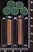 60, NEW, PLASTIC, POLYSTYRENE, VIALS, with, 60, GREEN, SNAP CAPS, CLEAR, MINI, VIALS,...