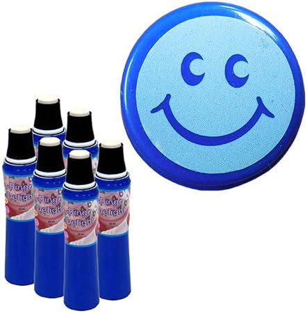 Six Pack Bingo Delight Blue Smiley Face Bingo Dauber