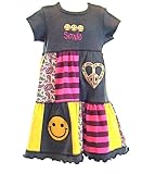 Boutique Patchwork Baby/Toddler/Girls Smile Dress (short sleeved)