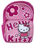 Sanrio Hello Kitty Backpack - Pink Hello Kitty School Backpack w/ Bottle