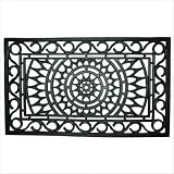 Rectangle: 18 x 30 - Recycled Rubber Sunburst Novelty Doormat
