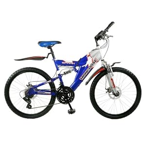 Boy's Mongoose Spark - Silver/ Blue (24")
