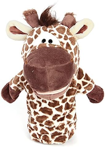Child Kids Cute Plush Velour Animals Glove Hand Puppets Doll Learning Aid Toys(Deer)