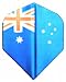 3 Sets #3406 AmeriThon Australian Flag Dart Flights