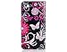 iphone 5C Case, Butterfly Flip Wallet Credit ID Card Slot Holder Phone Case With Stand --Retail Package W Screen Protector -- Black