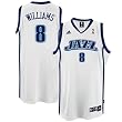 adidas Utah Jazz #8 Deron Williams White Swingman Basketball Jersey