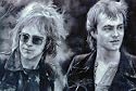 Rare Elton John Bernie Taupin Poster PRINT OOP MUSIC NR - 11" x 17"