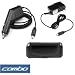 Black Premium Horizontal Pouch Case + Rapid Car Charger + Home Travel Charger for T-mobile HTC G1 Go