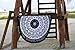 SwimZip Round Beach Towel (White)