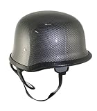 Advanced German Style Carbon Half Face Motorcycle Helmet - Size : Small