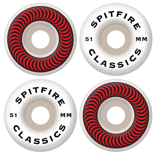 Spitfire classic series 51mm high performance skateboard wheel (s…