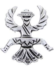 Southwest Sterling Silver Kachina Dancer Jewelry Pin YS64299