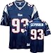 Richard Seymour Jersey: Reebok Navy Replica #93 New England Patriots Jersey - X-Large