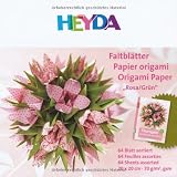 Produkt-Bild: Heyda Faltbl&auml;tter 204875560 20x20 cm rosa gr&uuml;n 70 g qm Inhalt 64 Blatt