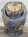 Ladybug and Daisies Porcelain Tabletop Water Fountain