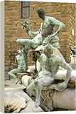 Detail of Neptune Fountain - 20 Inch Canvas Print (51 cm) by Robert Harding