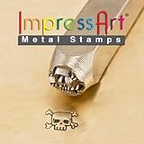 ImpressArt- 6mm, Skull & Crossbones Design Stamp