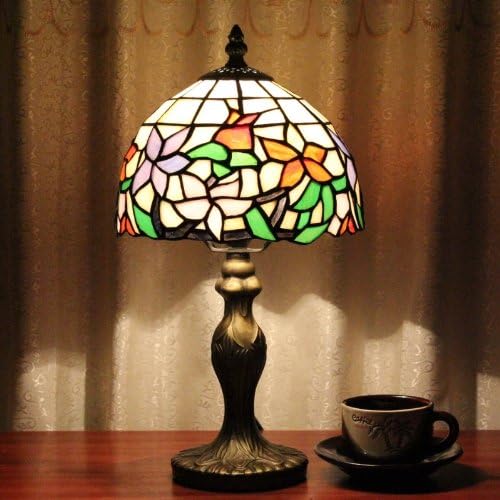 Tiffany 8-inch EUROPEAN small fresh table lamp bedroom lamp bedside lamp