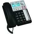 AT&T 17939 Corded Phone, Black/Silver, 1 Handset