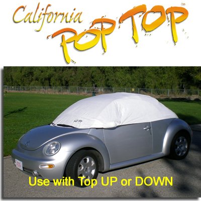 Volkswagen VW New Beetle PopTop Sun Shade, Interior, Cockpit, Car Cover. Use with Top UP or Down - SEMA SHOW NEW PRODUCT AWARD WINNER