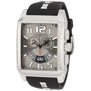 Stuhrling Original Men's 255A.331754 Sportsman Mad Man C-2 Swiss Quartz Chronograph Date Silvertone Watch (Watch)