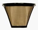 Cuisinart GTF-4 Gold Tone Filter for Cuisinart 4-cup Coffeemakers, Gold/Black