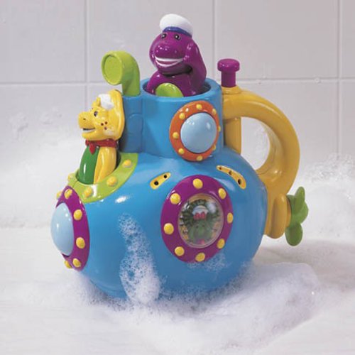 NEW Barney Toot N Squirt Sub: Fun in the Tub Bath Toy