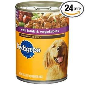 Pedigree Choice Cuts in Gravy with Lamb & Vegetables Food for Dogs, 13.2-Ounce Cans (Pack of 24)
