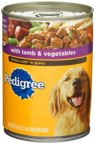 Pedigree Choice Cuts in Gravy with Lamb & Vegetables Food for Dogs, 13.2-Ounce Cans (Pack of 24)